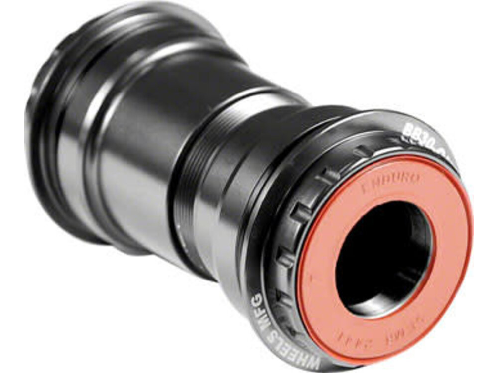 Wheels Manufacturing Wheels Manufacturing PressFit 30 to Shimano Thread-Together Bottom Bracket with ZERO Ceramic Hybrid Bearings, Black