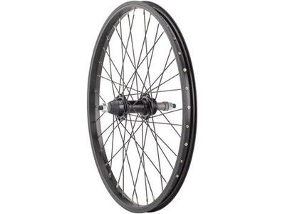Sta-Tru Sta-Tru Single Wall Rear Wheel - 20", Bolt On 3/8" x 135mm, Rim Brake, Freewheel, Black, Clincher