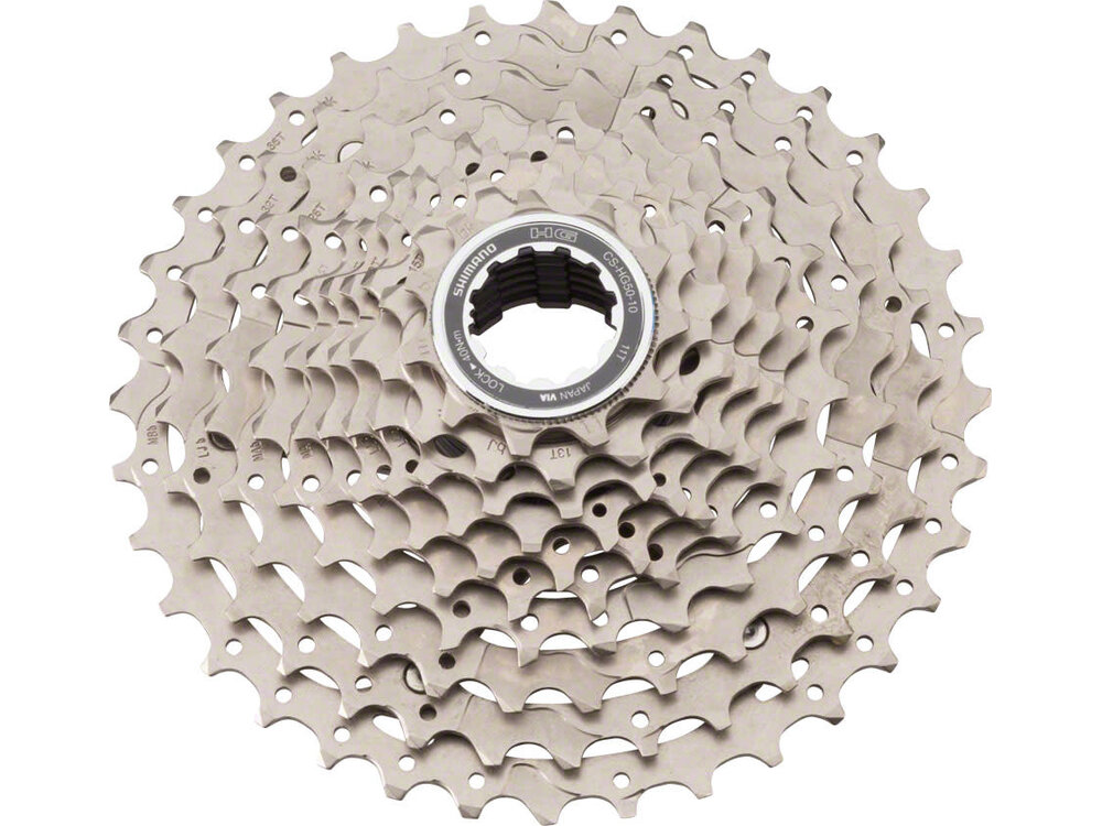 Shimano Shimano Deore M6000 CS-HG50 Cassette - 10 Speed, 11-36t, Silver, Nickel Plated