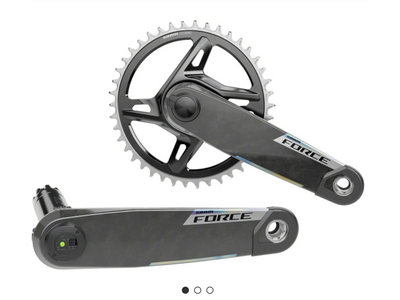 Sram SRAM, Force 1x XPLR Powermeter E1, Power Meter Crankset, Speed: 12/13, Spindle: 28.99mm, BCD: Direct Mount SRAM 8 Bolt, 42, DUB, 165mm, Black, Road