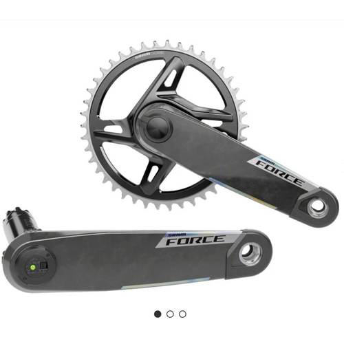 Sram SRAM, Force 1x XPLR Powermeter E1, Power Meter Crankset, Speed: 12/13, Spindle: 28.99mm, BCD: Direct Mount SRAM 8 Bolt, 42, DUB, 165mm, Black, Road
