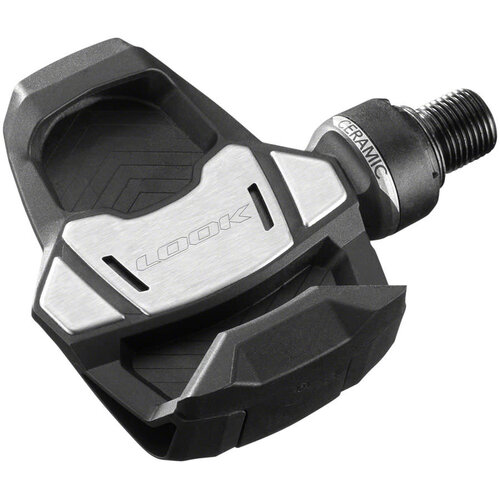 LOOK LOOK KEO Blade Carbon Ceramic Pedals - Single Sided Clipless, Chromoly, 9/16", Black, 53mm QF, 12Nm