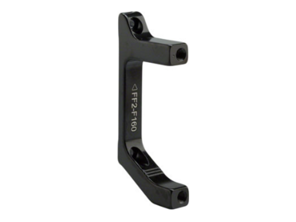TRP TRP FF2 Disc Brake Adapter - Front, Flat Mount Fork to Post Mount Caliper, For 160 mm Rotors