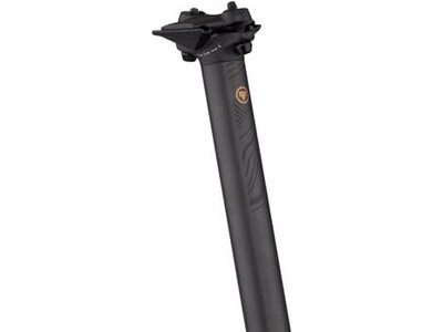 Teravail Teravail Stratum Carbon Seatpost - 27.2 x 400mm, 0mm Offset, Black