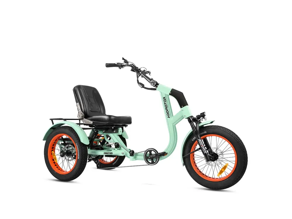 Addmotor Freetan M-368X Full-Suspension Semi-Recumbent eTrike Mint Green