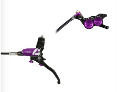 Hope Hope Tech 4 V4 Disc Brake, Right/Rear - 74mm Purple