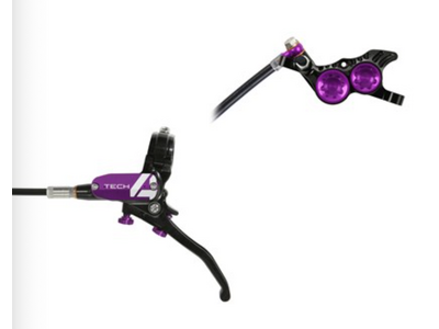Hope Hope Tech 4 V4 Disc Brake, Left/Front - 74mm Purple