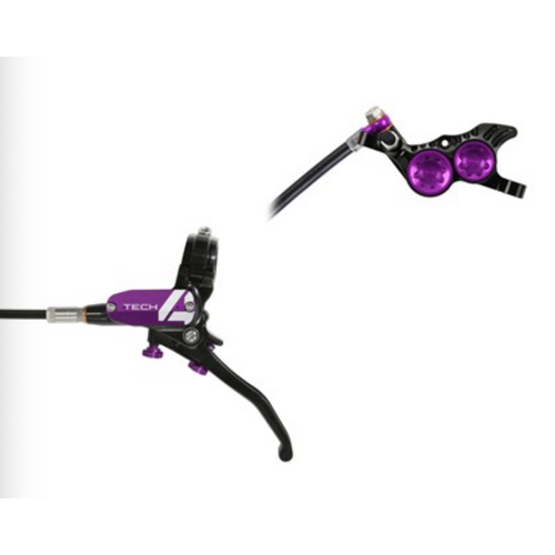 Hope Hope Tech 4 V4 Disc Brake, Left/Front - 74mm Purple