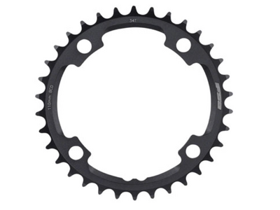 Full Speed Ahead Full Speed Ahead Gossamer ABS Chainring - 34t, 110 Full Speed Ahead ABS BCD, 4-Bolt, Aluminum, N10/N11, Black
