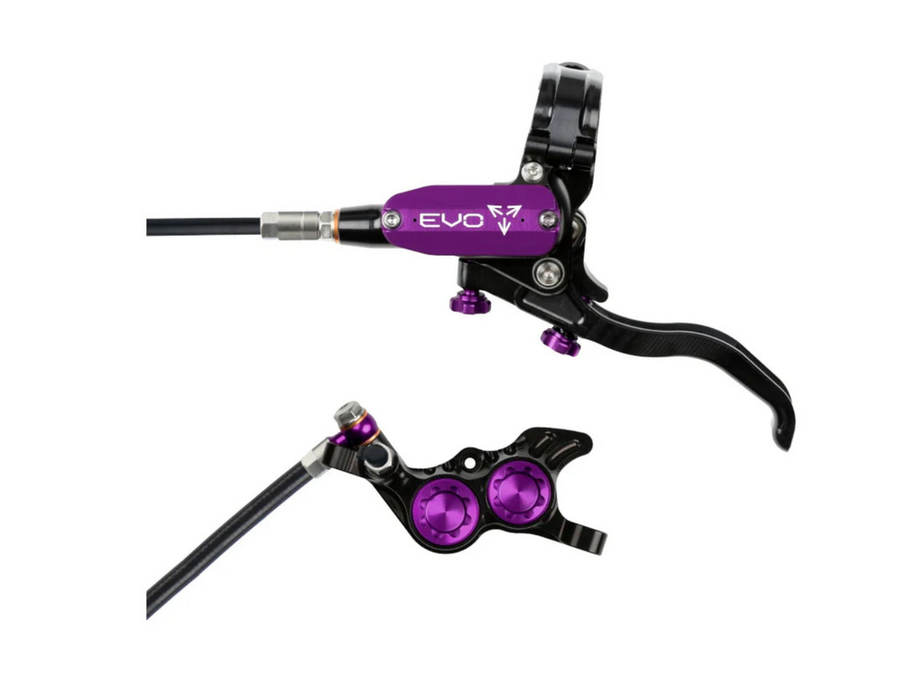 Hope Hope Tech 4 Evo GR4 Disc Brake, Left/Front, 74mm, Blk/Prp