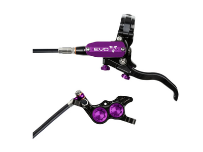 Hope Hope Tech 4 Evo GR4 Disc Brake, Left/Front, 74mm, Blk/Prp