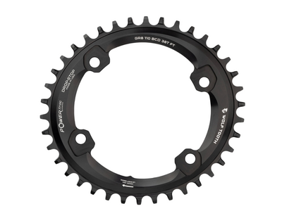 Wolf Tooth Components Wolf Tooth Components Elliptical Shim GRX Chainring, 110BCD(4-Bolt) 38T, Blk