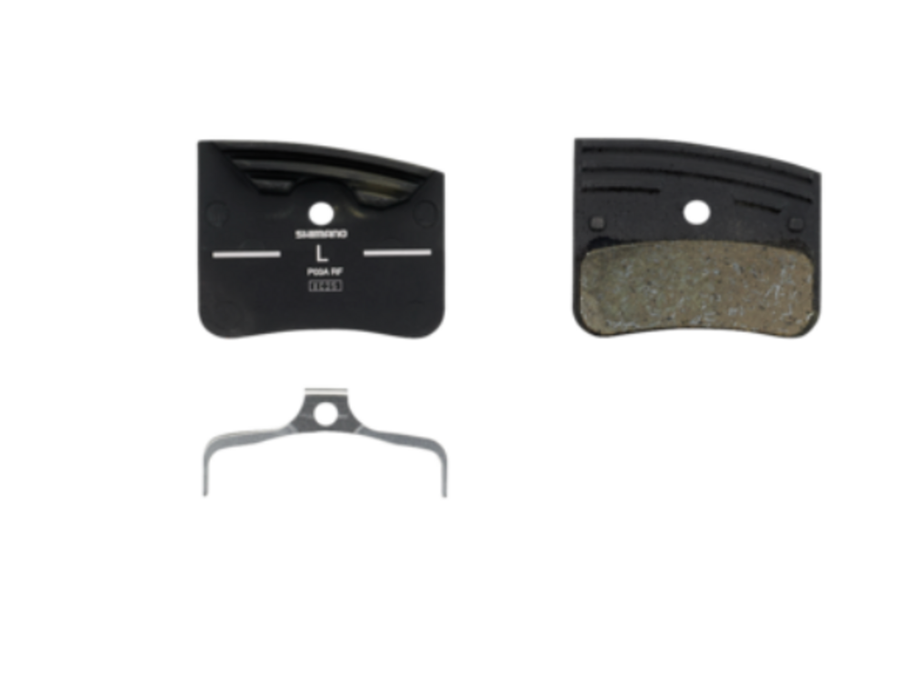Shimano RESIN PAD W/FIN (P03A-RF), PAD SPRING, 1 PAIR