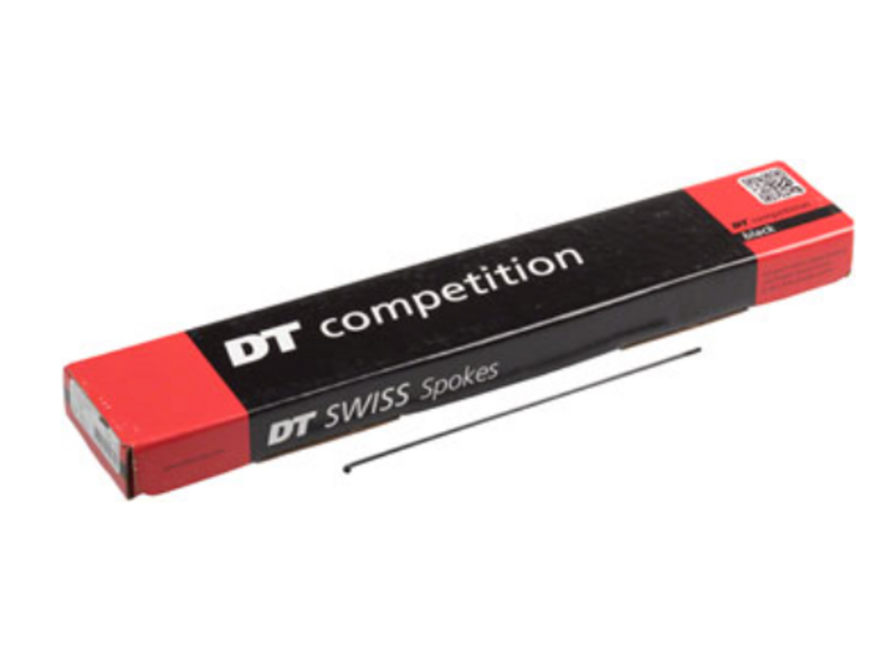 DT Swiss DT Swiss Competition Spoke: 2.0/1.8/2.0mm, 264mm, J-bend, Black, Box of 100