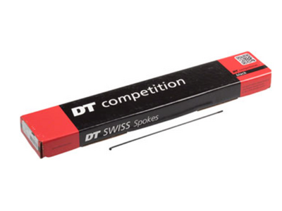 DT Swiss DT Swiss Competition Spoke: 2.0/1.8/2.0mm, 264mm, J-bend, Black, Box of 100