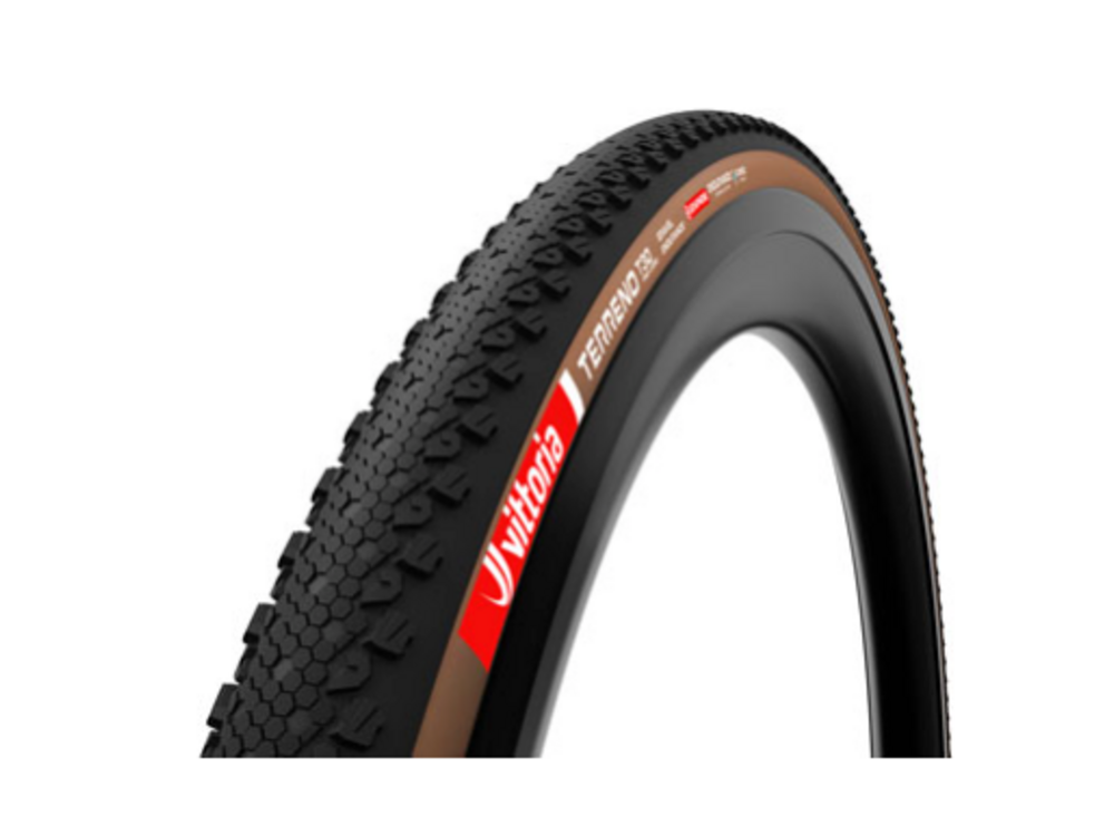 Vittoria Vittoria Terreno T30 Fine Loose Tire - 700 x 45, Tubeless, Folding, Black/Brown, Gravel Endurance, Graphene, G2.0