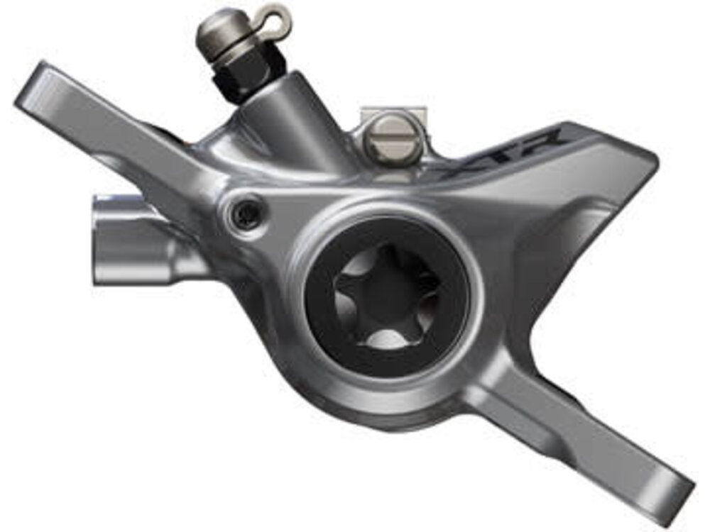 Shimano HYDRAULIC DISC BRAKE, BR-M9200, XTR, 2-PISTON, FRONT OR REAR, W/O ADAPTER, W/K04TI METAL PAD (W/O FIN)