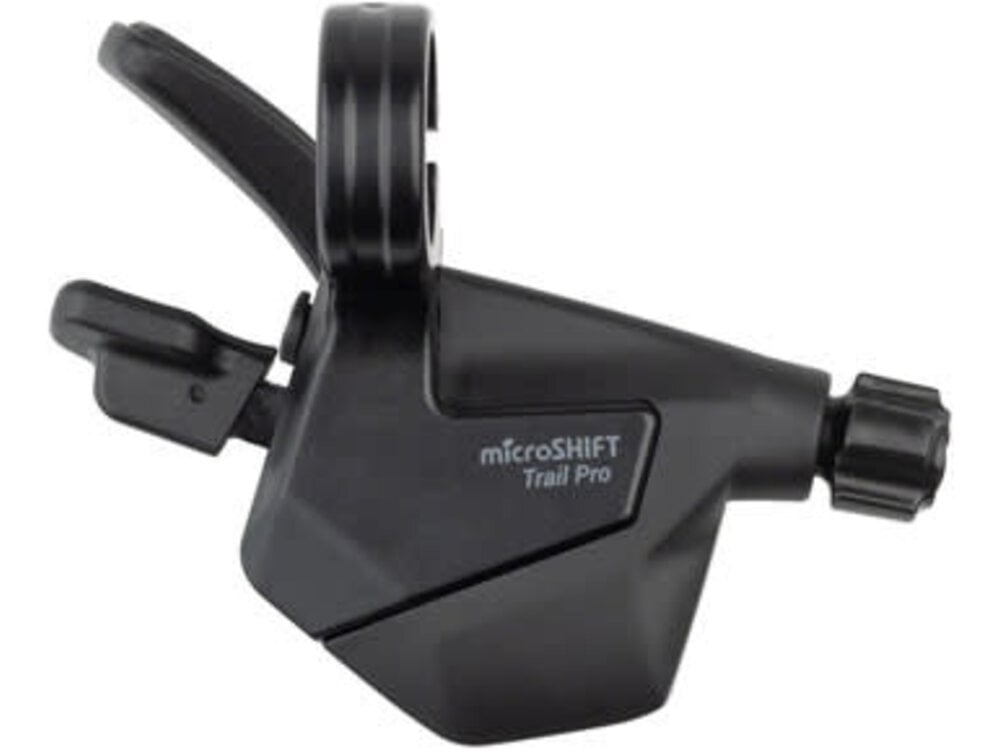 microSHIFT microSHIFT ADVENT X Trail Trigger Pro E-Bike Right Shifter - 1x10 Speed, Single Click, Thumb Pad, ADVENT X Compatible Only
