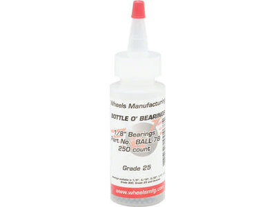 Wheels Manufacturing Wheels Manufacturing Grade 25 1/8" Loose Ball Bearing: Bottle of 250