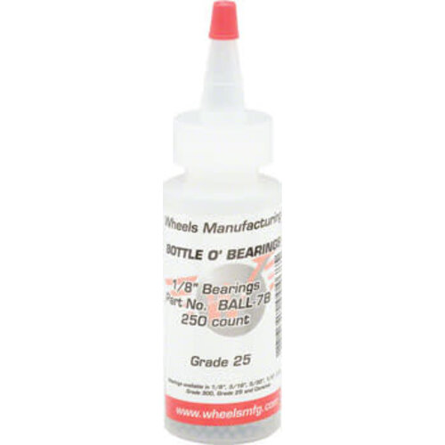 Wheels Manufacturing Wheels Manufacturing Grade 25 1/8" Loose Ball Bearing: Bottle of 250