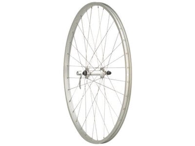 Quality Wheels Quality Wheels Value Single Wall Series Front Wheel - 26", QR x 100mm, Rim Brake, Silver, Clincher, 36H