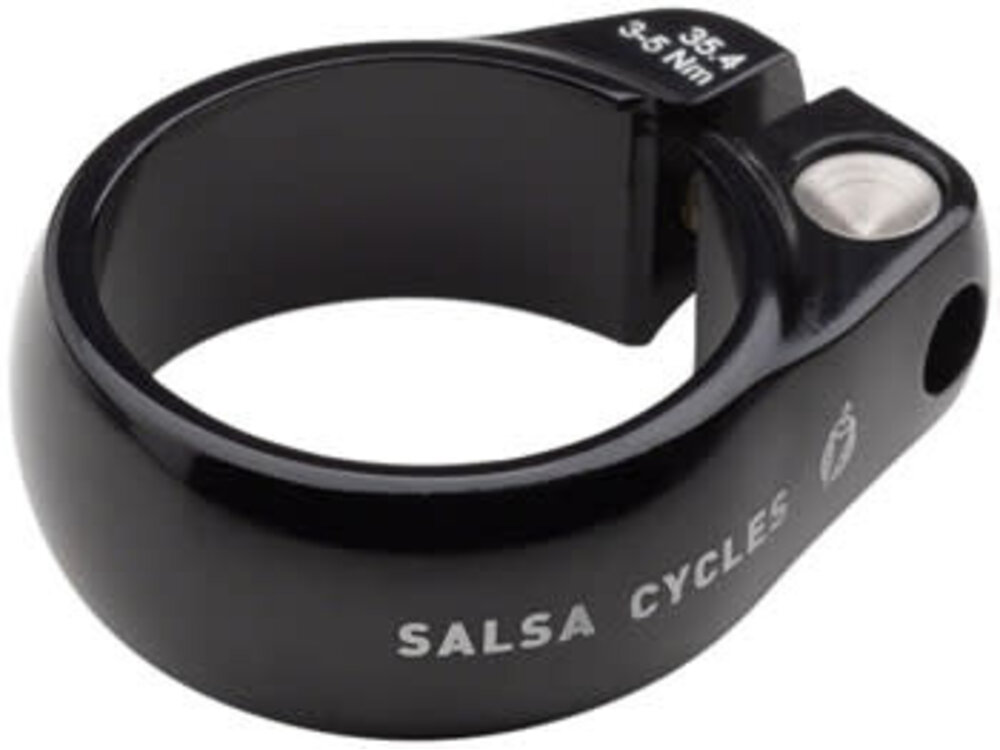 Salsa Salsa Lip-Lock Seatpost Clamp - 35.4mm, Bolt-On, Black