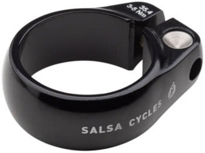Salsa Salsa Lip-Lock Seatpost Clamp - 35.4mm, Bolt-On, Black