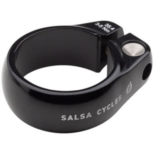 Salsa Salsa Lip-Lock Seatpost Clamp - 35.4mm, Bolt-On, Black