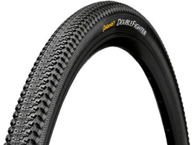 Continental Continental DoubleFighter III Tire - 26 x 1.90, Clincher, Wire, Black, Sport