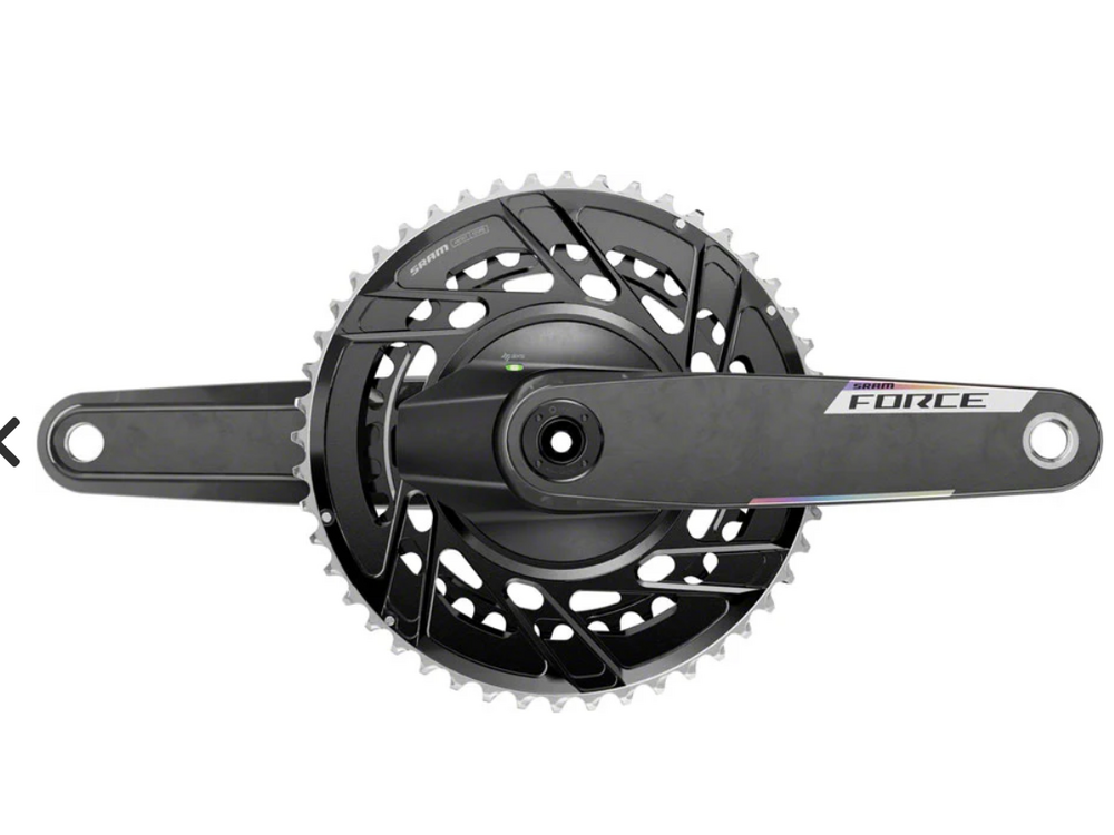 Sram SRAM, Force 2x Powermeter E1, Power Meter Crankset, Speed: 12, Spindle: 28.99mm, BCD: Thread Mount, 48/35, DUB, 172.5mm, Black, Road