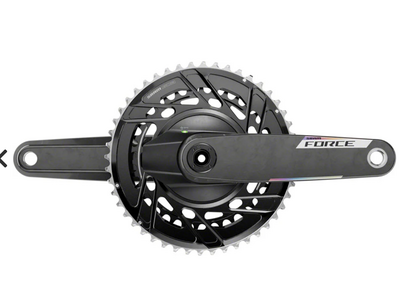 Sram SRAM, Force 2x Powermeter E1, Power Meter Crankset, Speed: 12, Spindle: 28.99mm, BCD: Thread Mount, 48/35, DUB, 172.5mm, Black, Road