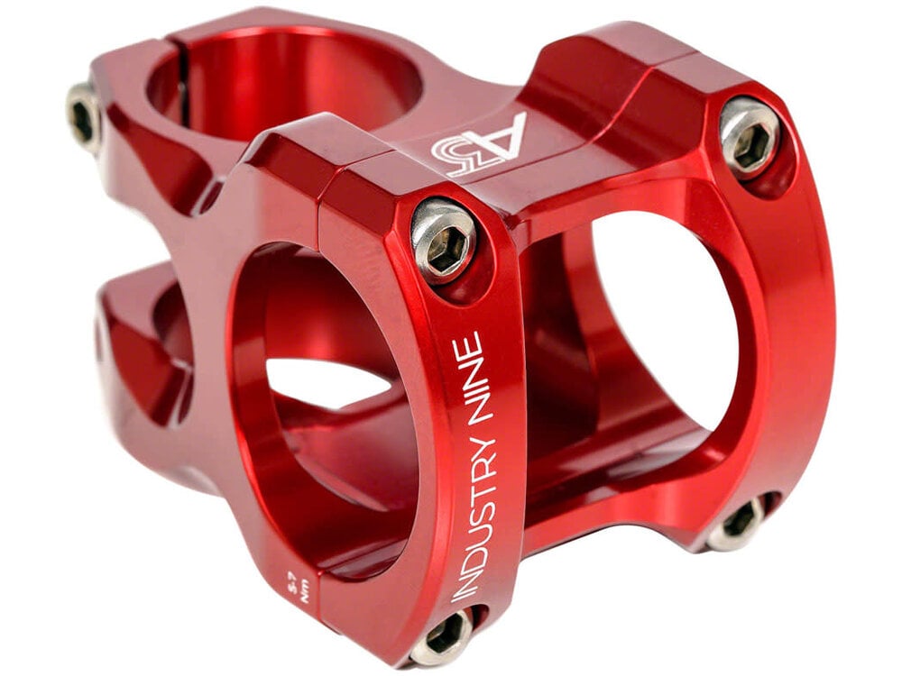 Industry Nine Industry Nine A35 Stem - 50mm, 35mm Clamp, +/-6, 1 1/8", Aluminum, Red