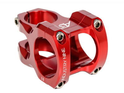 Industry Nine Industry Nine, A318, Stem, Diameter: 31.8mm, Length: 50mm, Steerer: 1-1/8'', 5°, Red