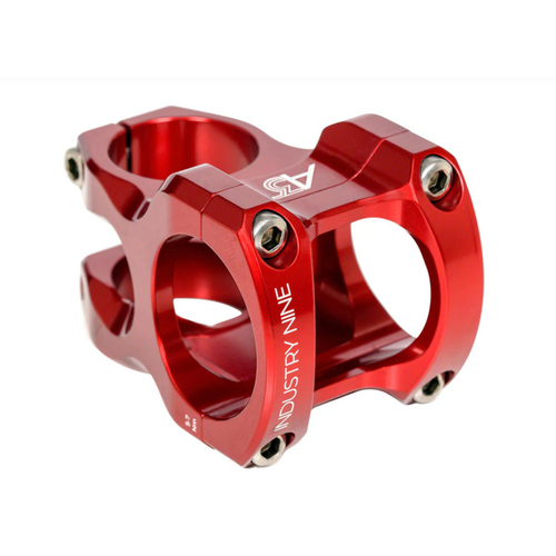 Industry Nine Industry Nine, A318, Stem, Diameter: 31.8mm, Length: 50mm, Steerer: 1-1/8'', 5°, Red