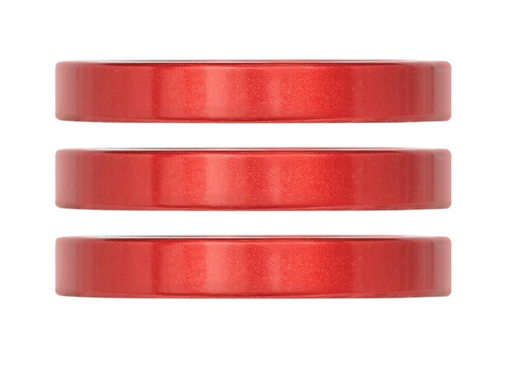 Industry Nine Industry Nine, iRiX, Headset Spacer, 1-1/8'', Height: 5mm, Aluminum, Red, 3pcs