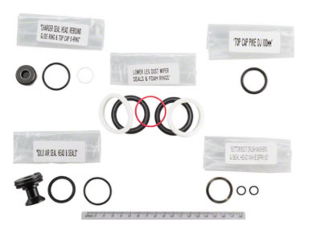 RockShox RockShox Fork Service Kit - 200 Hour/1 Year, Pike/Pike DJ Solo Air A1 (2015-2017)