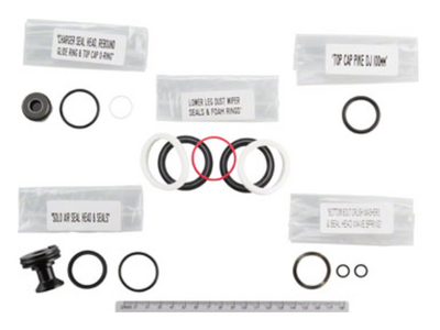 RockShox RockShox Fork Service Kit - 200 Hour/1 Year, Pike/Pike DJ Solo Air A1 (2015-2017)