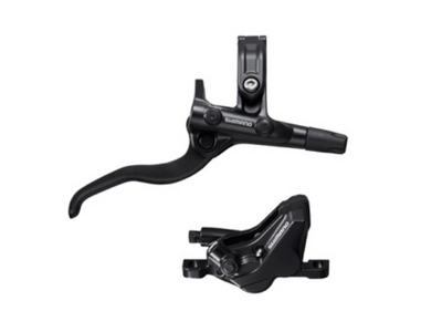 Shimano DISC BRAKE ASSEMBLED SET/J-kit, BL-M4100(L), BR-MT420(F), BLACK, W/O ADAPTER, METAL PAD (W/O FIN), 1000MM HOSE (SM-BH90-SS BLACK), W/CONNECTER INSERT