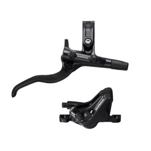 Shimano DISC BRAKE ASSEMBLED SET/J-kit, BL-M4100(L), BR-MT420(F), BLACK, W/O ADAPTER, METAL PAD (W/O FIN), 1000MM HOSE (SM-BH90-SS BLACK), W/CONNECTER INSERT