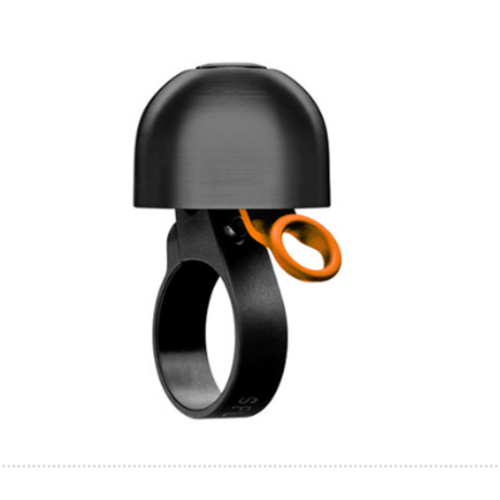 Spurcycle Spurcycle Compact Bell - 22.2mm, Black/Orange