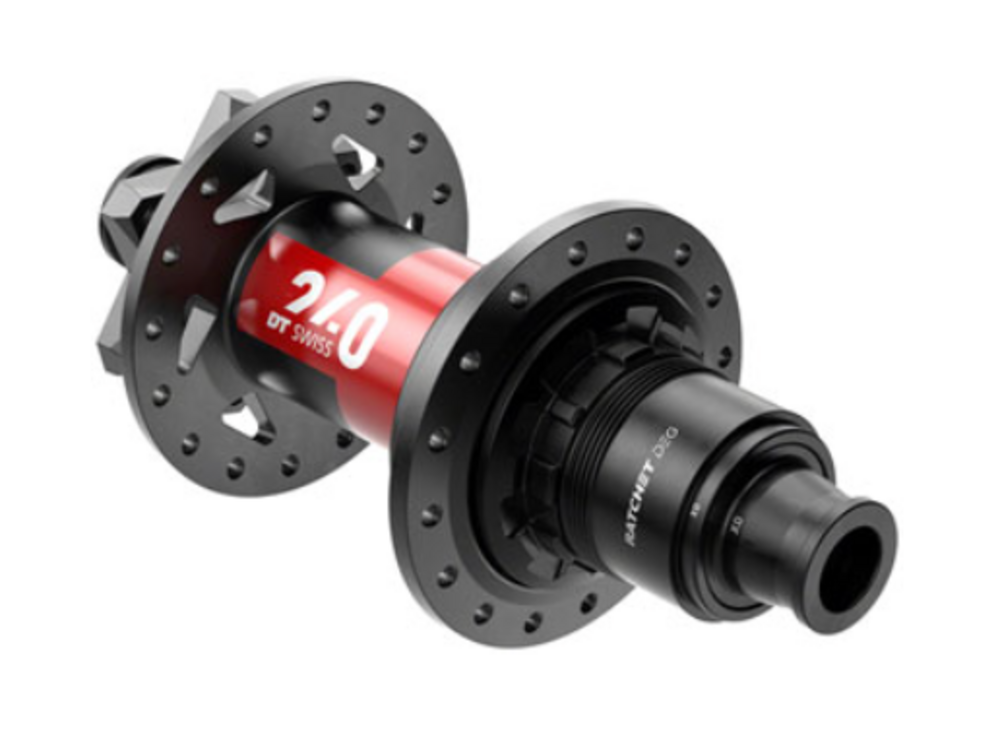 DT Swiss DT Swiss 240 DEG Rear Hub - 12 x 148mm, 6-Bolt, XD, Black/Red, 32H, 90pt