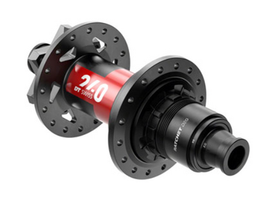 DT Swiss DT Swiss 240 DEG Rear Hub - 12 x 148mm, 6-Bolt, XD, Black/Red, 32H, 90pt