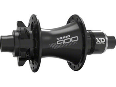 Sram SRAM 900 Rear Hub - QR x 135mm/12 x 142mm, 6-Bolt, XDR, Black, 28H