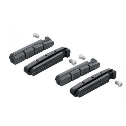 Shimano R55C4 CARTIDGE-TYPE BRAKE SHOE & FIXING BOLTS, 2 PAIR