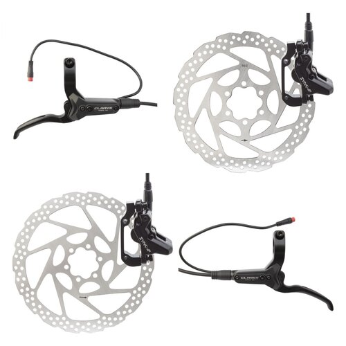 CLARKS BRAKE DISC CLK SYNC-4E HYD FT-180/RR-160 w/LVRS BK