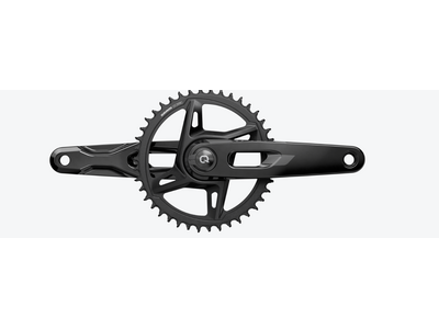 Sram SRAM, Rival 1x XPLR Powermeter E1, Power Meter Crankset, Speed: 12/13, Spindle: 28.99mm, BCD: Direct Mount SRAM 8 Bolt, 42, DUB, 165mm, Black, Road