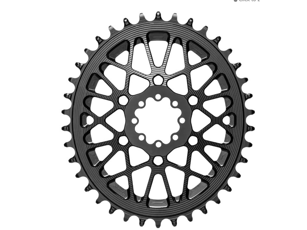 Absolute Black Oval Chainring, SRAM AXS Gravel, 42T - Black