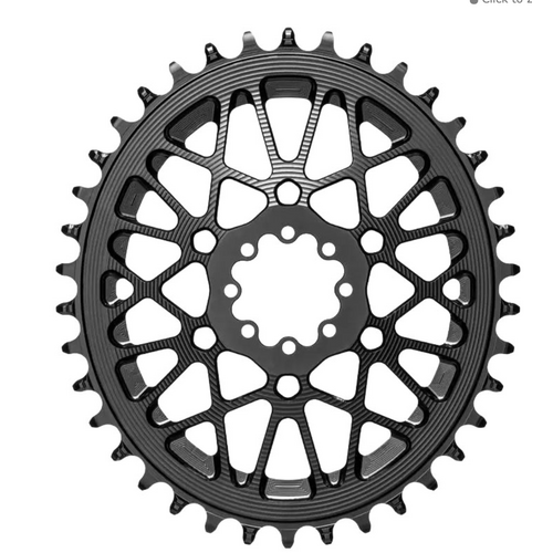 Absolute Black Oval Chainring, SRAM AXS Gravel, 42T - Black