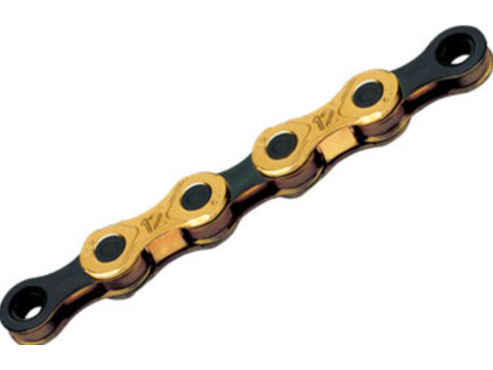 KMC KMC X12 Waxed Chain - 12-Speed, 126 Links, Ti Gold/Black