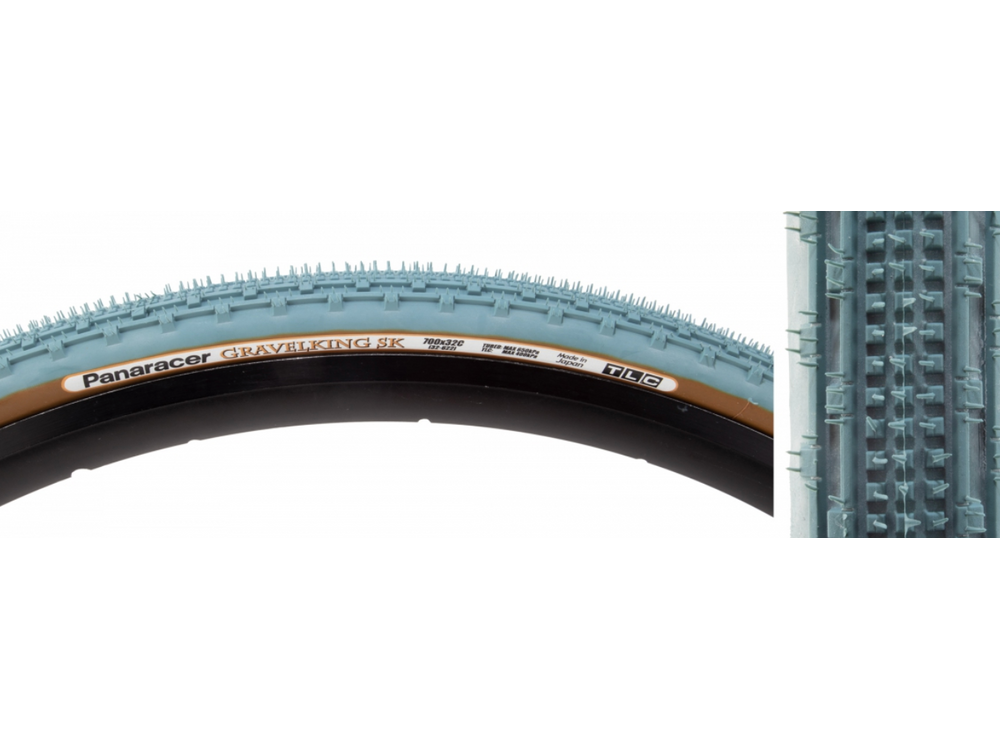 Panaracer Panaracer GravelKing SK Tire - 700 x 32, Tubeless, Folding, Astral Blue